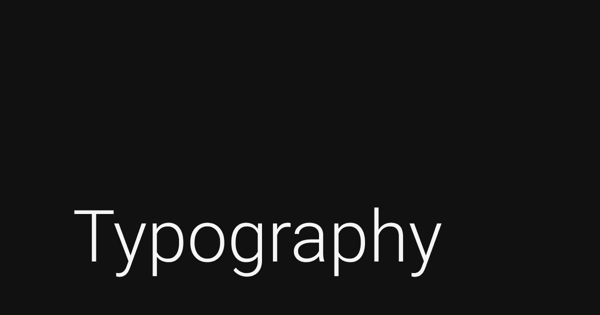 Importance of typography